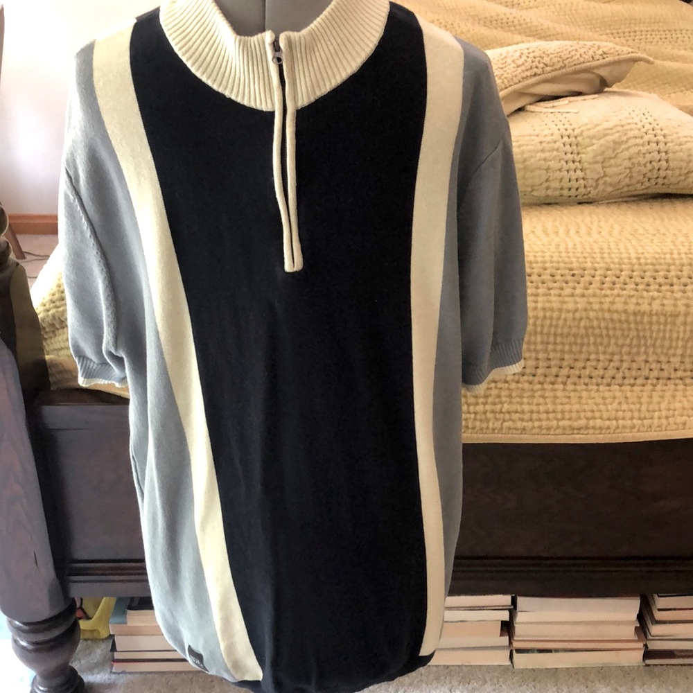 NATIVE YOUTH Black and Gray Sweater